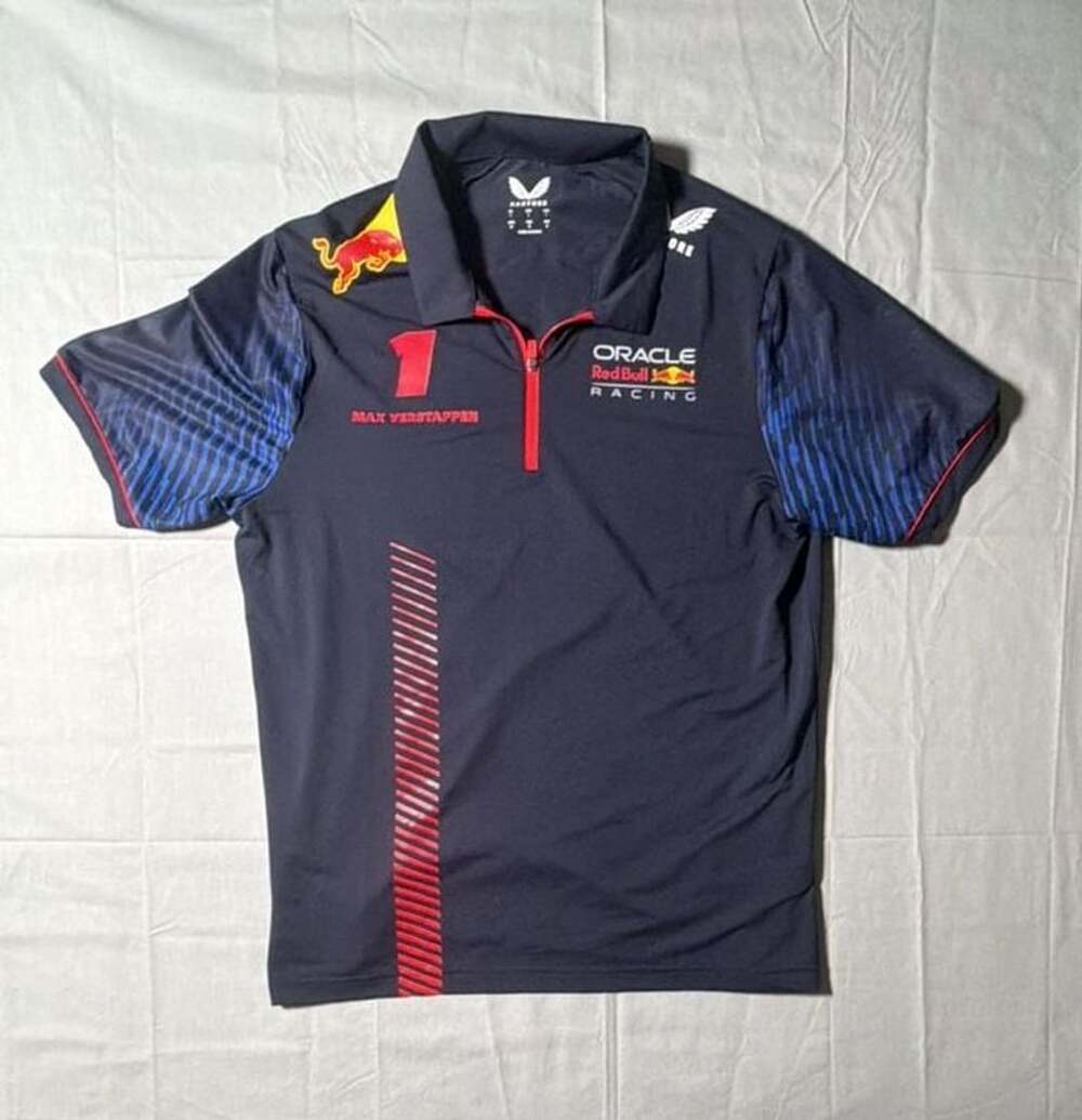 Castore Oracle Red Bull Racing Max Verstappen Polo Size L Navy